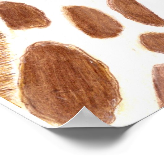 Funny Giraffe Poster (Ecke)