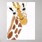Funny Giraffe Poster (Vorne)