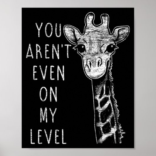 Funny Giraffe Poster (Vorne)