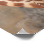 Funny Giraffe Poster (16x12) nicht leicht niedlich (Ecke)