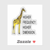 Funny Giraffe Pun Aufkleber (Blatt)