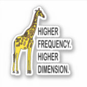 Funny Giraffe Pun Aufkleber (Vorderseite)
