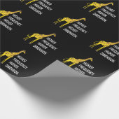 Funny Giraffe Pun Geschenkpapier (Ecke)