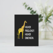 Funny Giraffe Pun Postkarte (Stehend Vorderseite)