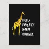 Funny Giraffe Pun Postkarte (Vorderseite)