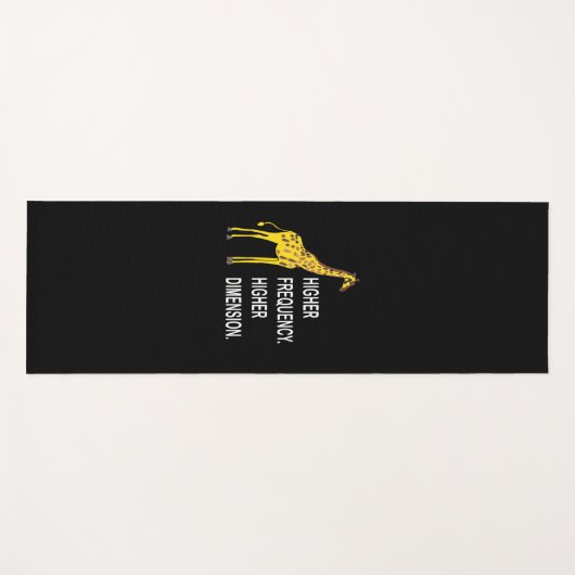 Funny Giraffe Pun Yogamatte (Vorderseite (Horizontal))