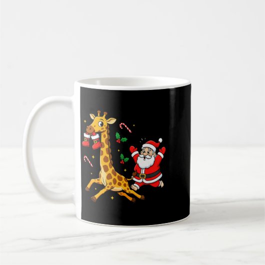 Funny Giraffe Santa Claus Boots Christmas Womens M Kaffeetasse (Links)