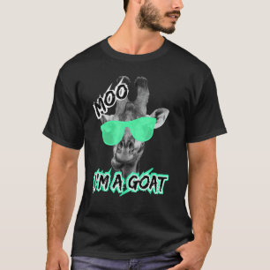 Funny Giraffe Shirt Moo Ich bin ein Ziege Niedlich
