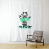 Funny Giraffe Shirt Moo Ich bin ein Ziege Niedlich Wandteppich (Beispiel)