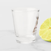 Funny Giraffe Shot Glass Cheers - Custom Text Schnapsglas (Links)