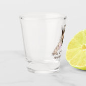 Funny Giraffe Shot Glass Smile - Benutzerdefiniert Schnapsglas (Links)