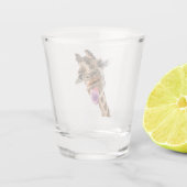 Funny Giraffe Shot Glass Smile - Benutzerdefiniert Schnapsglas (Rückseite)