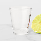 Funny Giraffe Shot Glass Smile - Benutzerdefiniert Schnapsglas (Links)