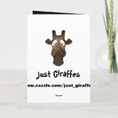 Funny Giraffe & Spider Halloween Card Karte (Rückseite)
