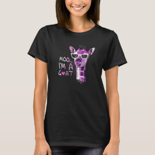 Funny Giraffe Sprichwort Moo I'm A Goat Novelty Co T-Shirt