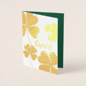 Funny Giraffe St.Patrick's Day Folienkarte (Vorderseite)