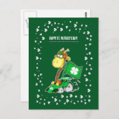 Funny Giraffe St. Patrick's Day Postkarten (Vorne/Hinten)