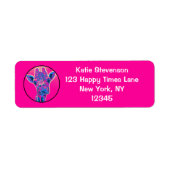 Funny Giraffe stickt seine Zunge heraus (Vorne)