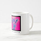 Funny Giraffe stickt seine Zunge heraus Kaffeetasse (VorderseiteRechts)