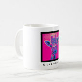 Funny Giraffe stickt seine Zunge heraus Kaffeetasse (Vorderseite Links)