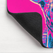 Funny Giraffe stickt seine Zunge heraus Mousepad (Ecke)