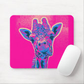 Funny Giraffe stickt seine Zunge heraus Mousepad (Mit Mouse)