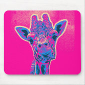 Funny Giraffe stickt seine Zunge heraus Mousepad (Vorne)