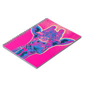 Funny Giraffe stickt seine Zunge heraus Notizblock (Linke Seite)