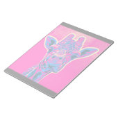 Funny Giraffe stickt seine Zunge heraus Notizblock (angewinkelt)