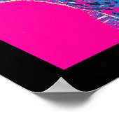 Funny Giraffe stickt seine Zunge heraus Poster (Ecke)