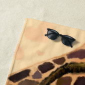 Funny Giraffe Strandtuch (Beispiel)