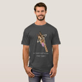Funny Giraffe T - Shirt - Benutzerdefinierter Text (Vorne ganz)