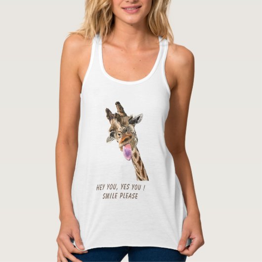 Funny Giraffe Tank Top (Vorderseite)