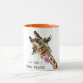 Funny Giraffe Tasse SMile - Benutzerdefinierter Te (Zentrum)