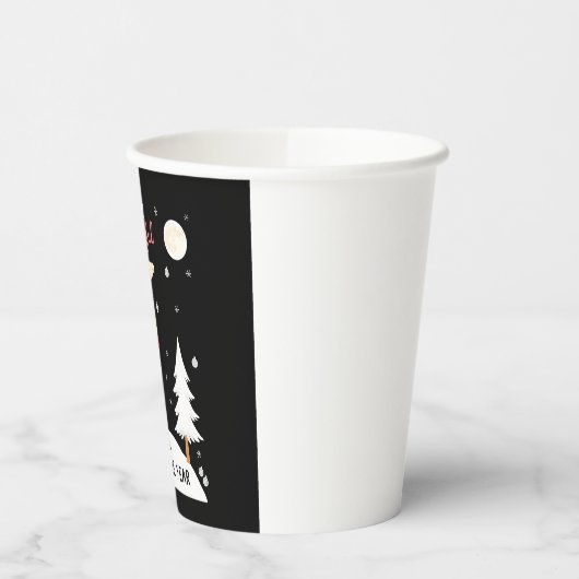 Funny Giraffe The Most Wonderful Time Christmas T- Pappbecher (Links)