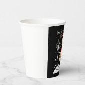 Funny Giraffe The Most Wonderful Time Christmas T- Pappbecher (Rechts)