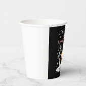 Funny Giraffe The Most Wonderful Time Christmas T- Pappbecher (Rechts)