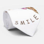 Funny Giraffe Tongue Out and Playful Wink - Lächel Krawatte (Gerollt)