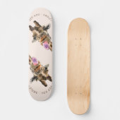 Funny Giraffe Tongue Out and Playful Wink - Lächel Skateboard (Vorderseite)