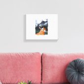 Funny Giraffe UFO Zoo Animal Weird Meme Graphic _ Leinwanddruck (Insitu (Wohnzimmer))