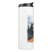 Funny Giraffe UFO Zoo Animal Weird Meme Graphic _ Thermosbecher (Nach links gedreht)