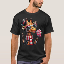 Funny Giraffe Wearing Sonnenbrille T-Shirt