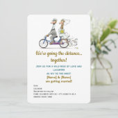 Funny Giraffe Wedding Save The Date (Stehend Vorderseite)