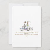 Funny Giraffe Wedding Save The Date (Rückseite)