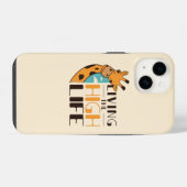 Funny Giraffe Zitat iPhone Hülle (Rückseite (Horizontal))