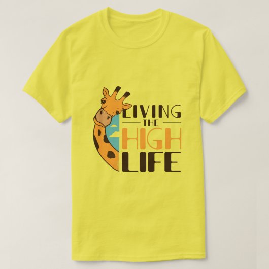 Funny Giraffe Zitat T-Shirt (Design vorne)