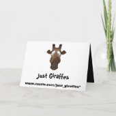 Funny Giraffen & Spider Halloween Card Karte (Rückseite)