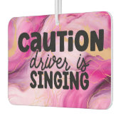 Funny Girl Achtsame Fahrer Marble Pink Car B Autolufterfrischer (Links)