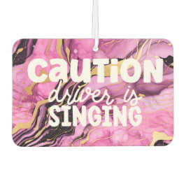 Funny Girl Achtsame Fahrer Marmorrosa Auto Autolufterfrischer