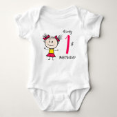 Funny Girl Baby Strampler (Vorderseite)